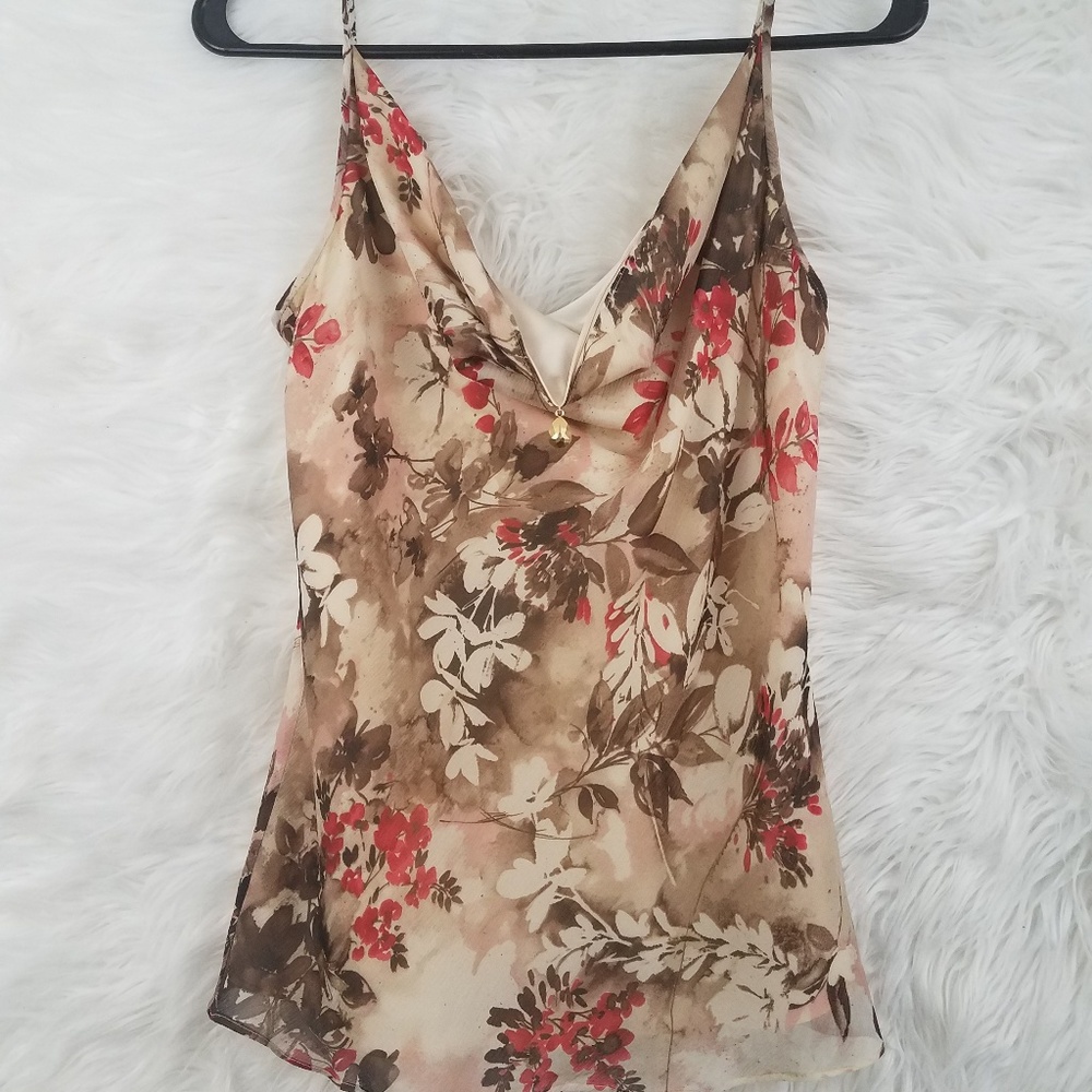 St John Knits Silk Tank Top Size Small